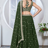 Olive Fancy Lehenga Choli Collection