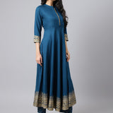 Trendy   Reyon  Anrkali Gown