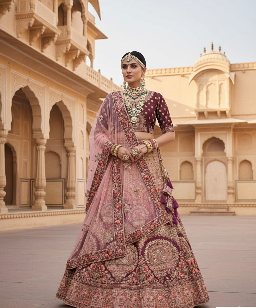 Adorn Embroidered Wedding Lehenga