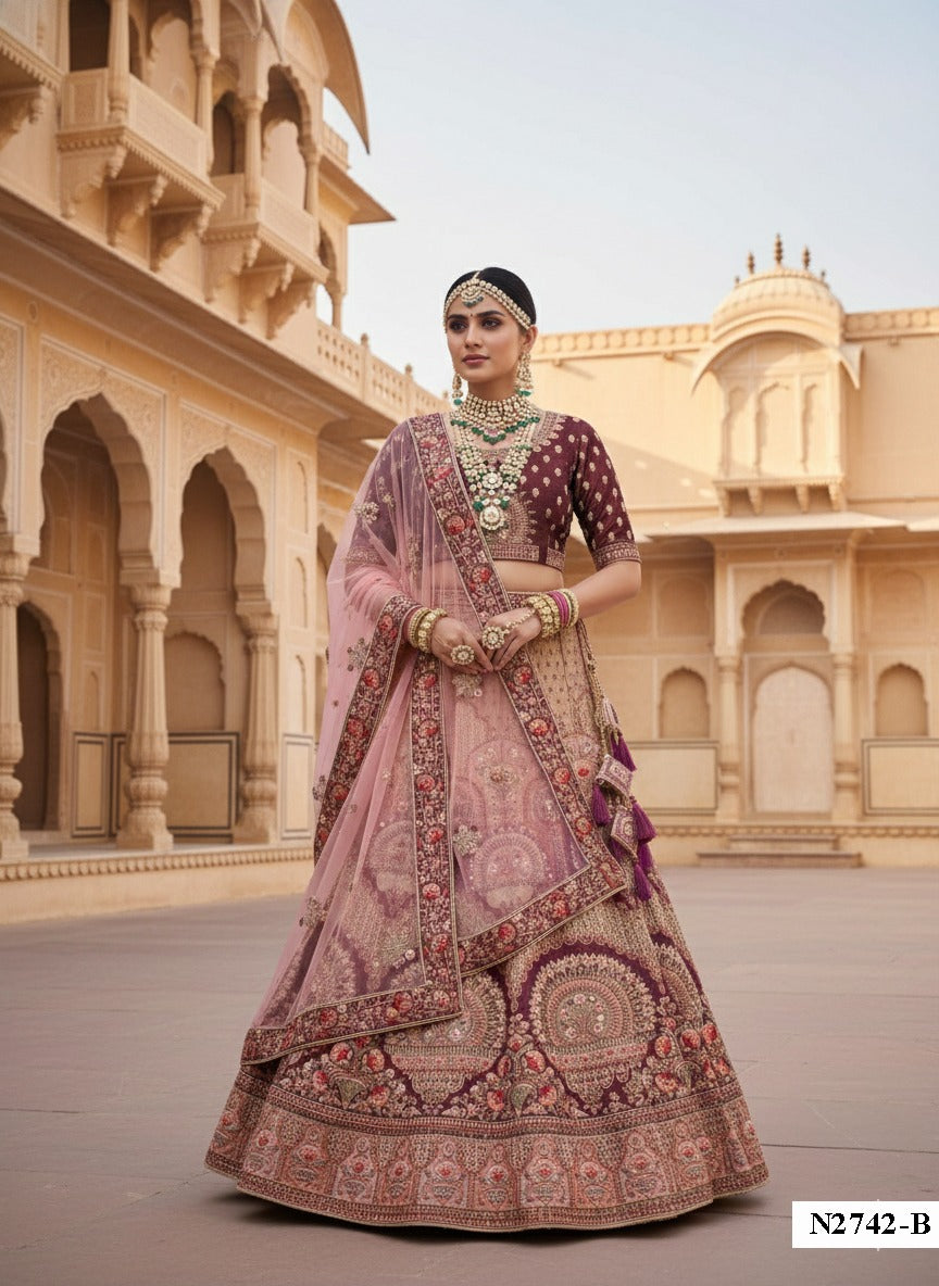 Adorn Embroidered Wedding Lehenga