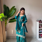Loomeera Georgette Top Gharara