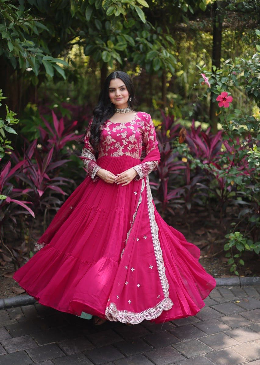 Blooming Viscose Anarkali Gown Collection