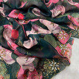 Exclusive Printed Tabby Silk Saree