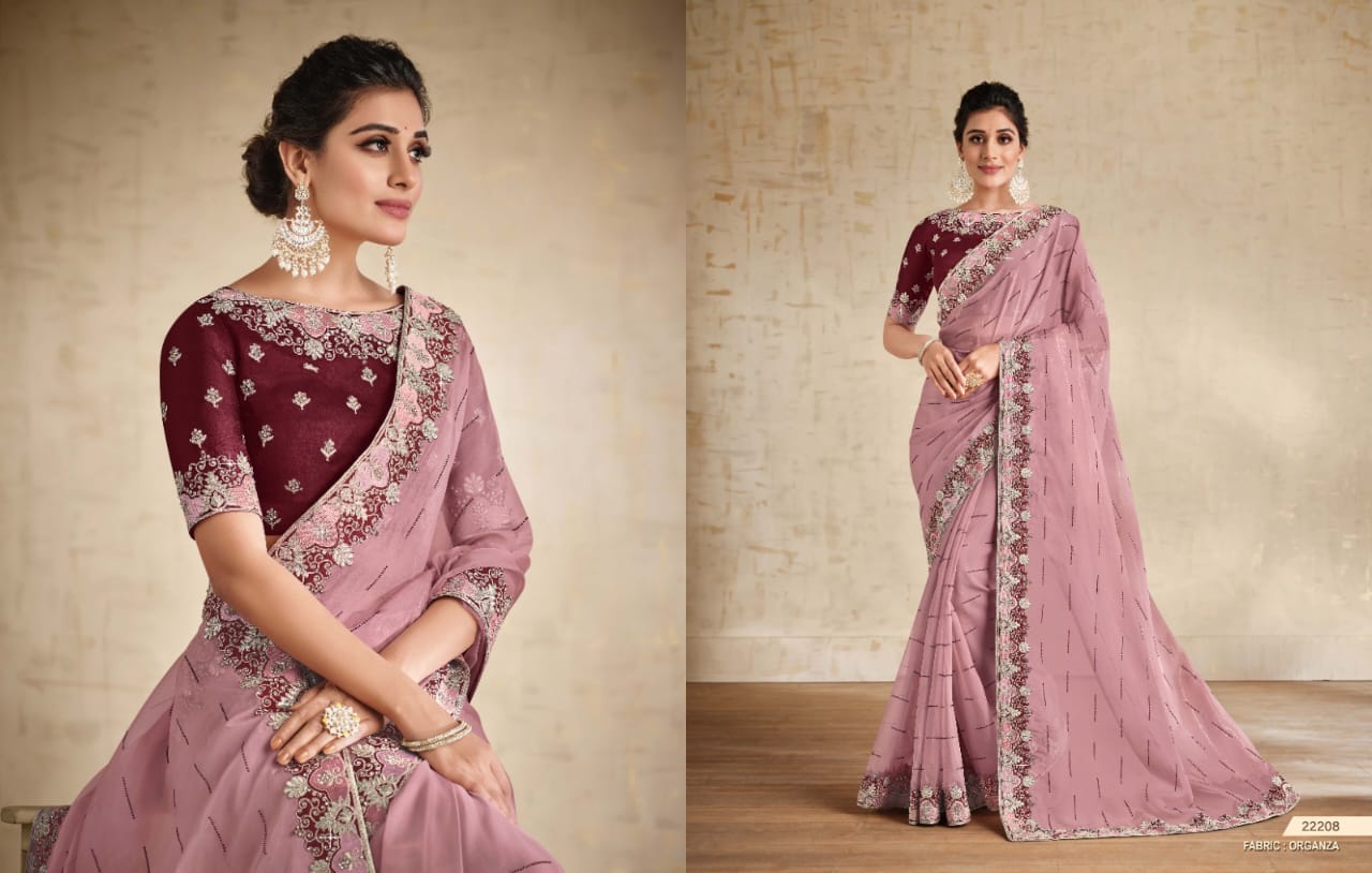 Partywear heavy saree collection