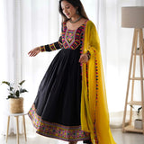 Festive Black Anarkali Suit