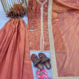 Premium Embroidered Top Plazzo