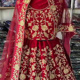 Premium  Bridal Velvet Wedding Lehenga