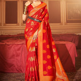 Handloom weaving silk saree