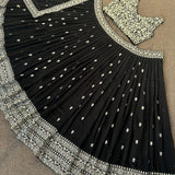 Black Festival Lehenga