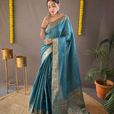 Soft Copper weaving  Saree