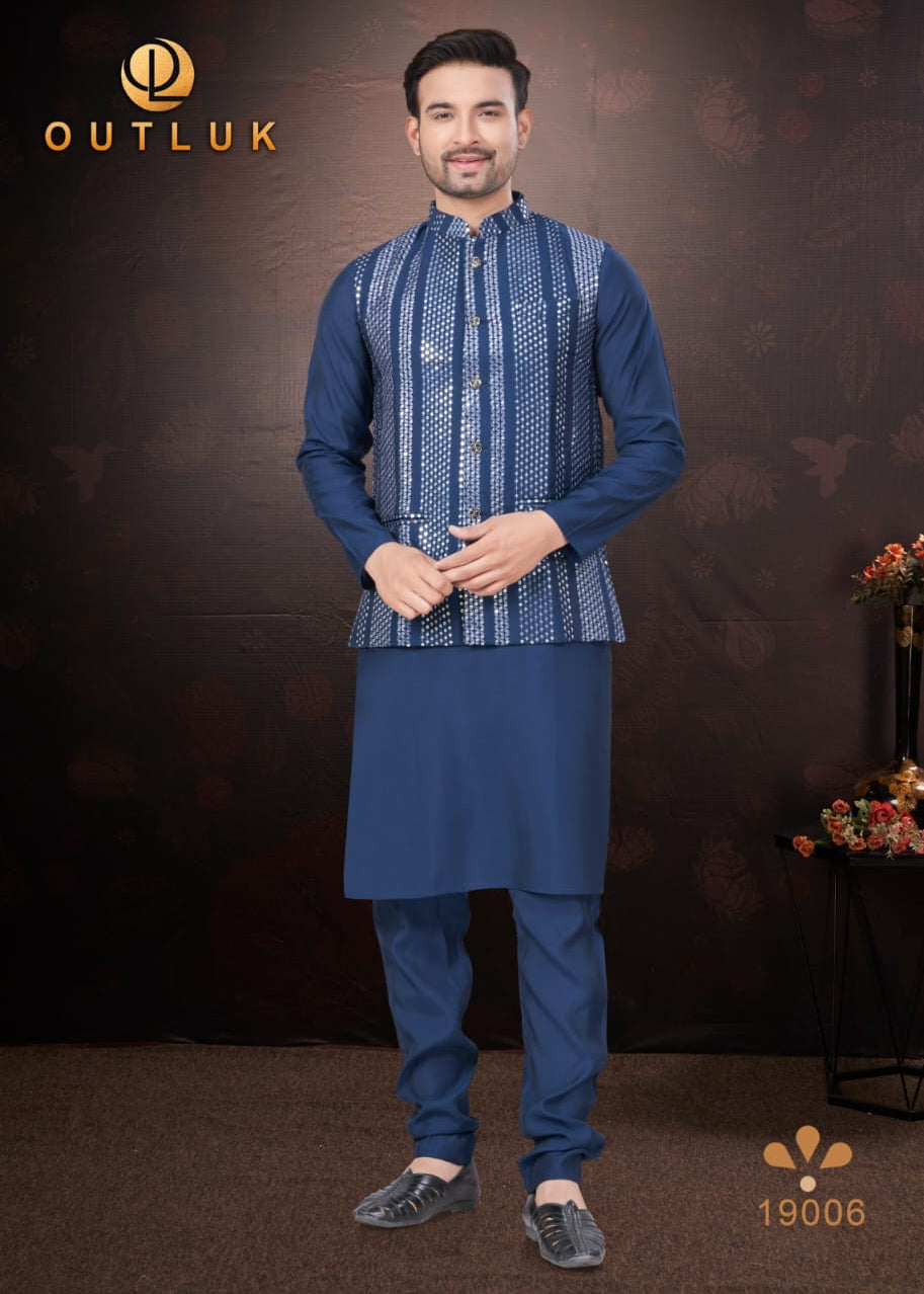 Wedding Modi Jacket Kurta Pajama