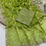 Gaytri Silk Beads Work Saree