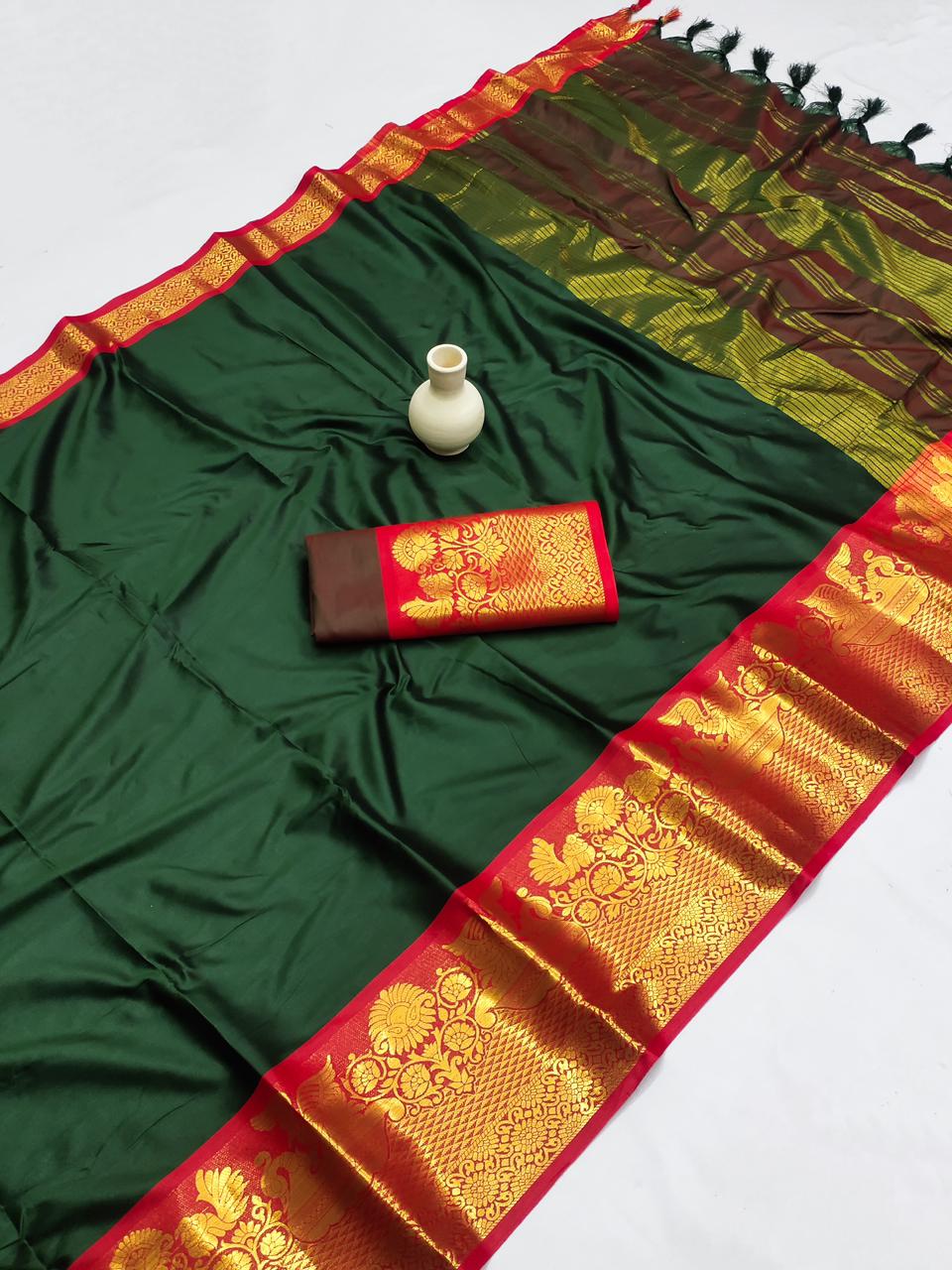 Exclusive Pure Cotton Silk Saree