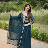 Blooming Sequance Anarkali Gown