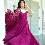 Presenting New Anarkali Faux Georgette Gown