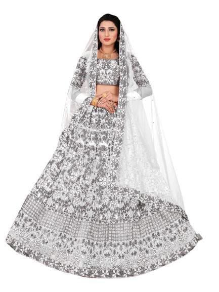 Embroidered Net Lehenga Choli