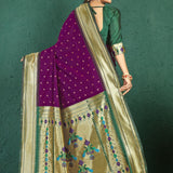 Elegance Pithani Soft SIlk Saree