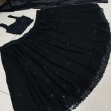 Black Georgette Lehenga Choli