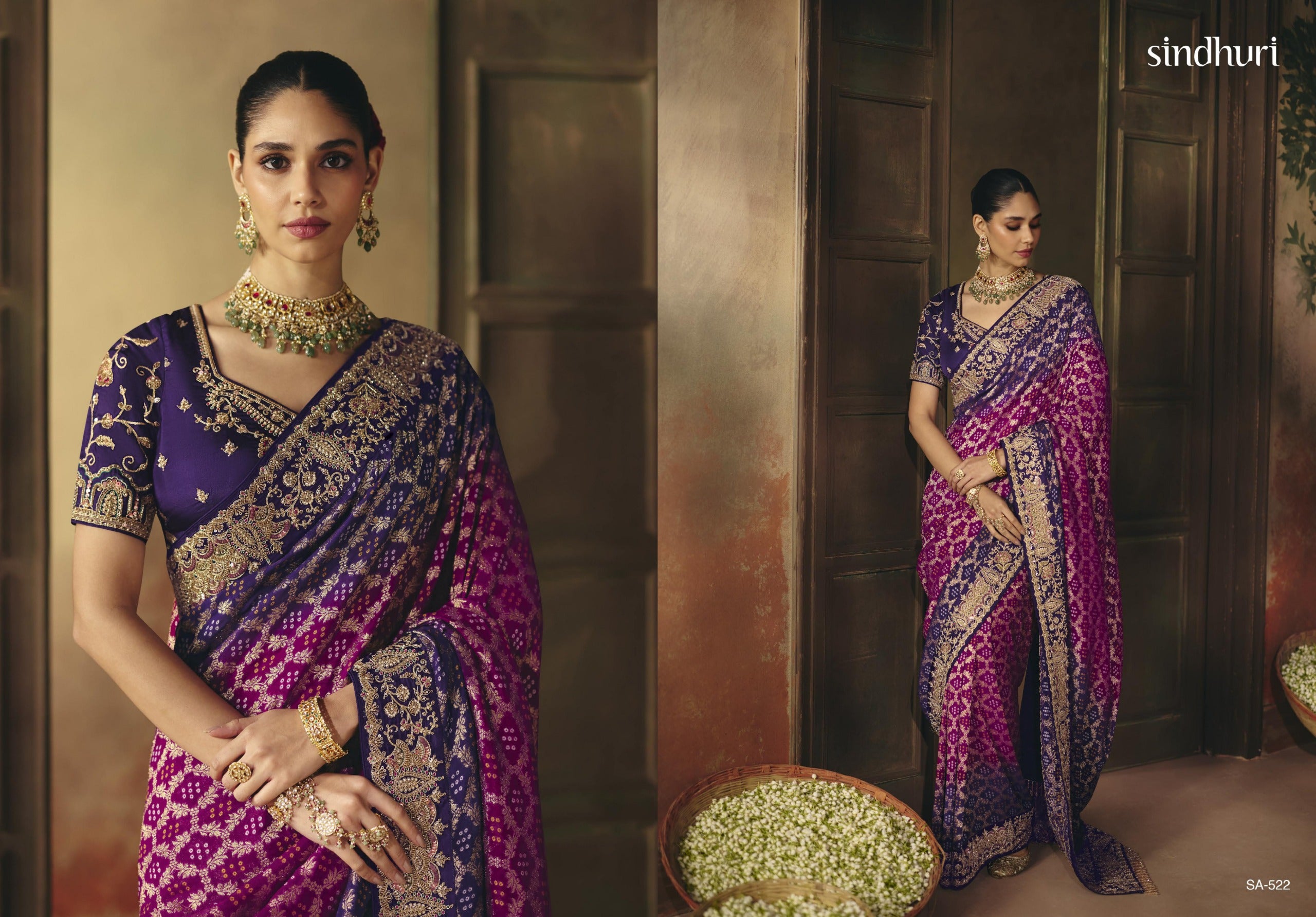 Suhag Wardrobe Bandhej Saree