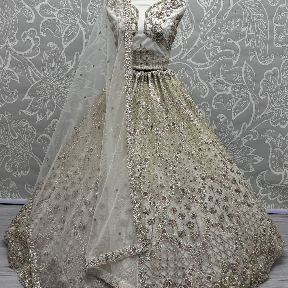 Classy Bridal Net Lehenga Choli