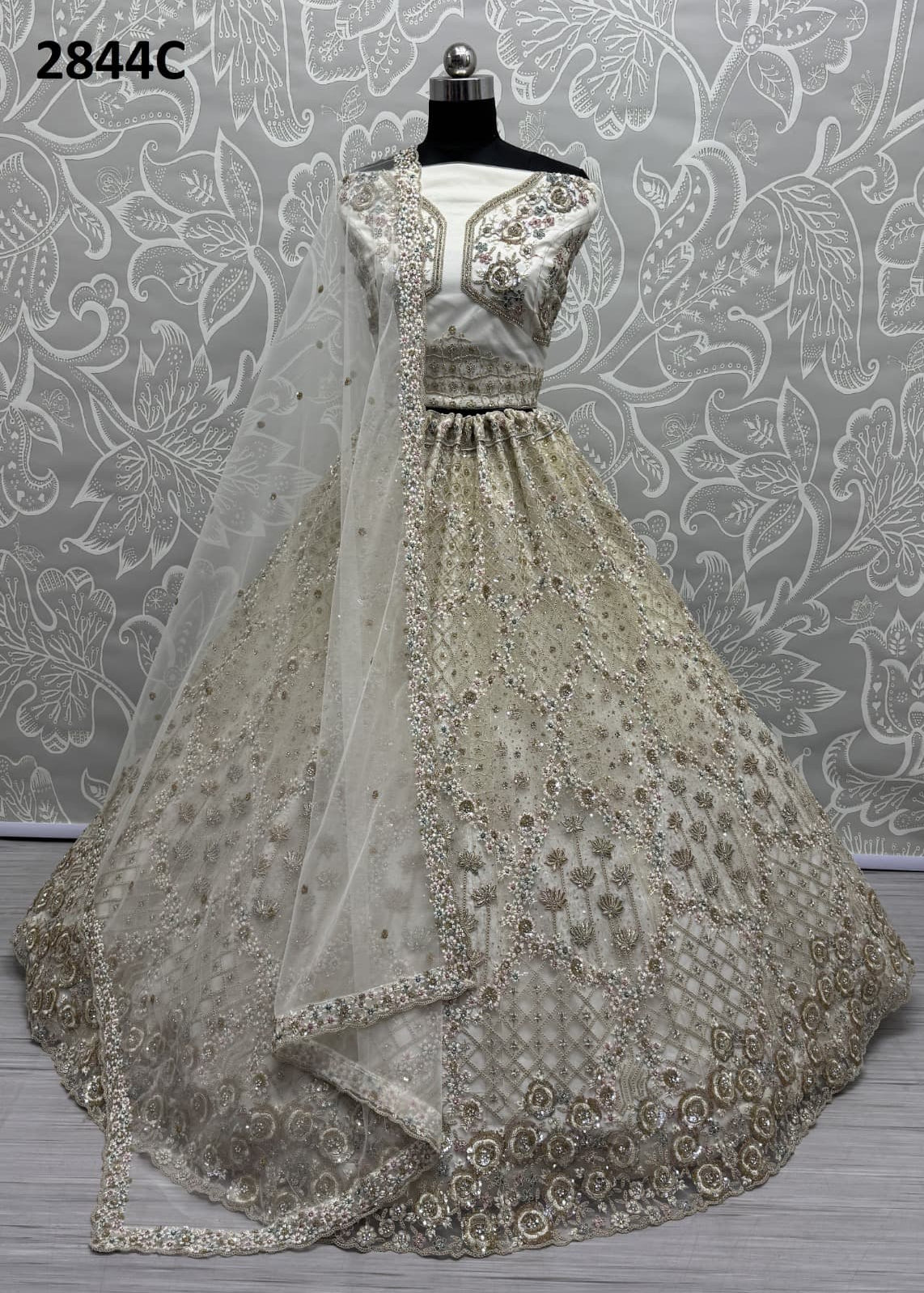 Classy Bridal Net Lehenga Choli