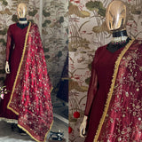 Bandhej Faux Georgette Suit