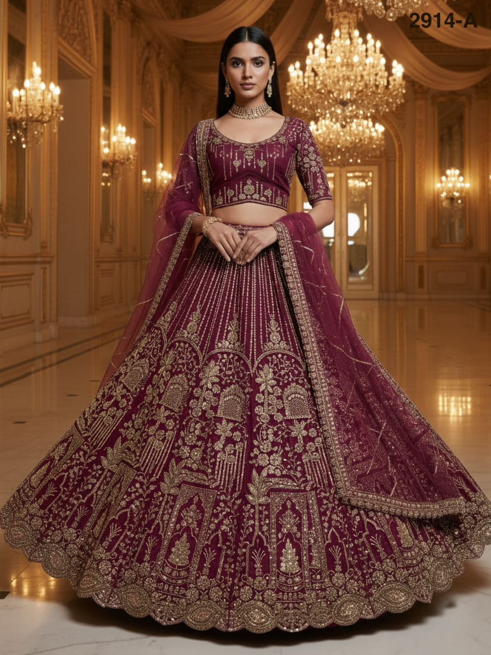 Lavish Bridal Handwork Lehenga