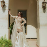 Elegant White Embroidered Suit
