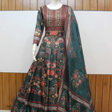 Stuning Dola Silk Anarkali Gown