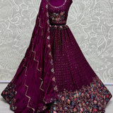 Wedding Thread Sequence Lehenga