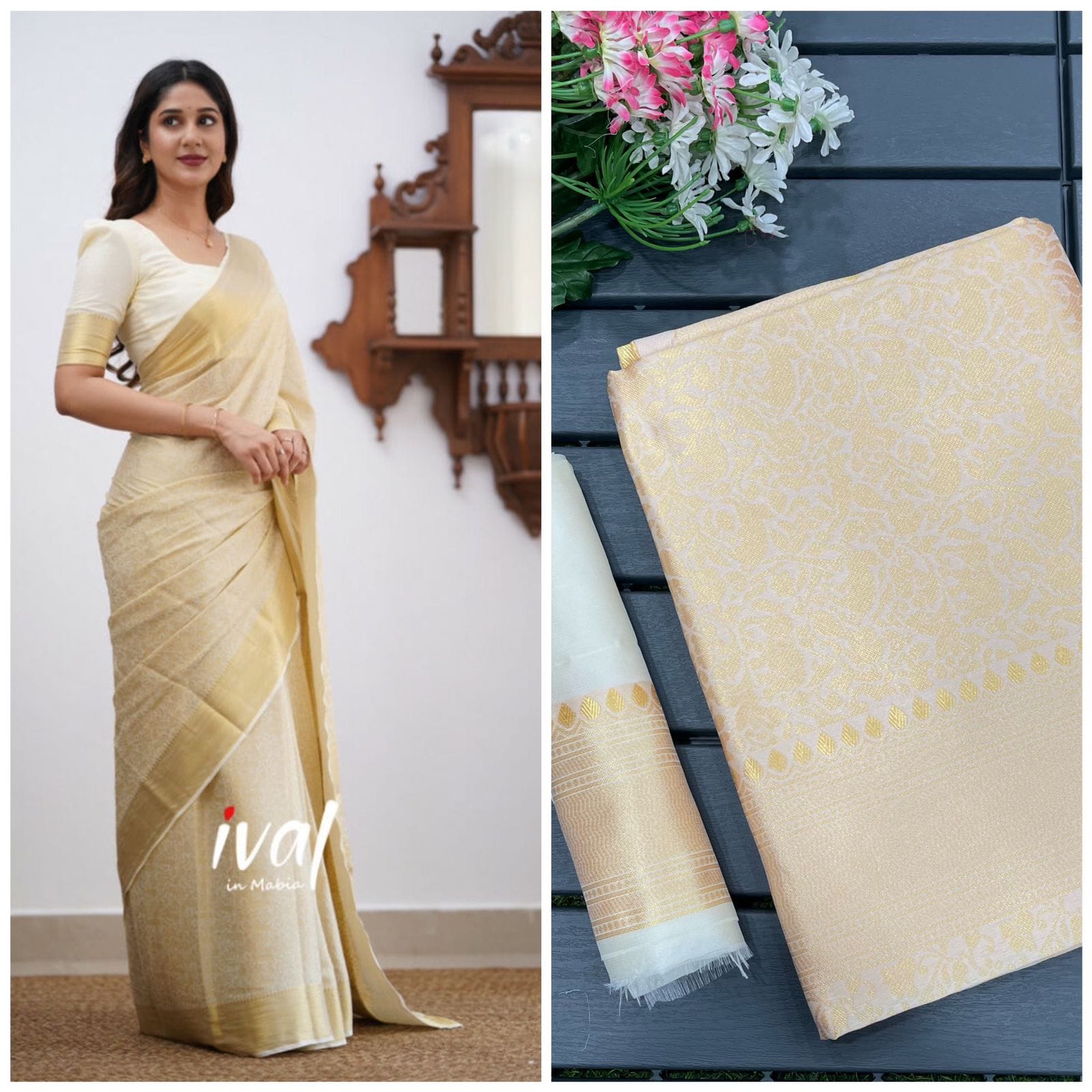 Soft Lichi Silk Saree