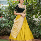 Haldi Special Gold Weaving  Saree