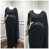 Presenting  New Foux Gorgette  Saree