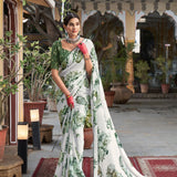 Soft Georgette  Flower Print saree