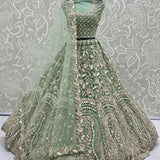 Rainbow Sequence Bridal Lehenga