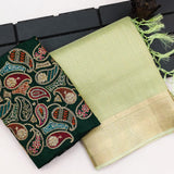 Beautifull Soft Cotton Silk   Saree