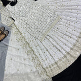 White Wedding Top Lehenga