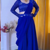 Blue lehenga