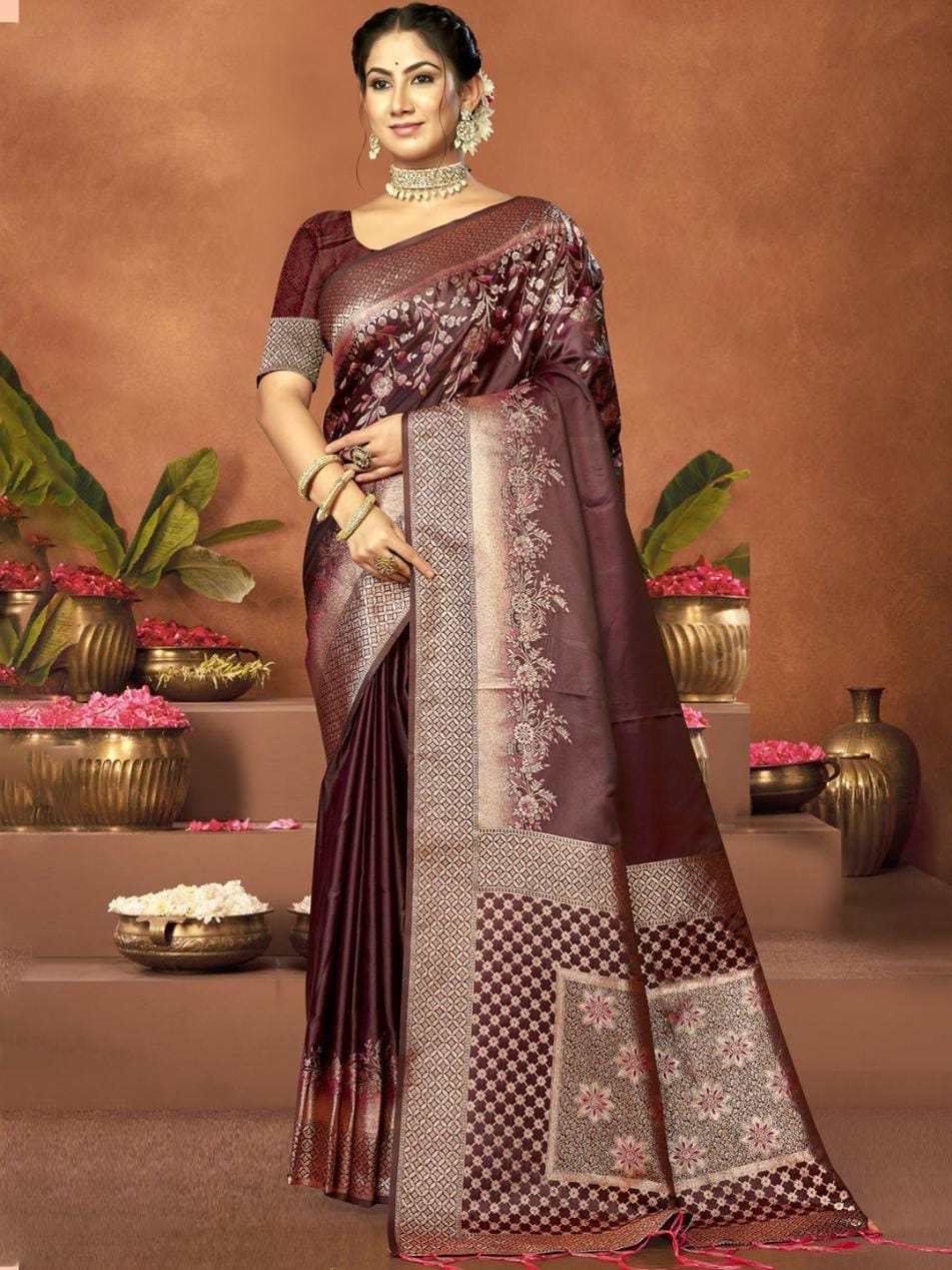 Exlusive Satin Silk Saree Collection