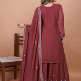 Designer Embroidered Suit Sharara