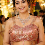 Sama Satin Bridal Ready To Wear Saree