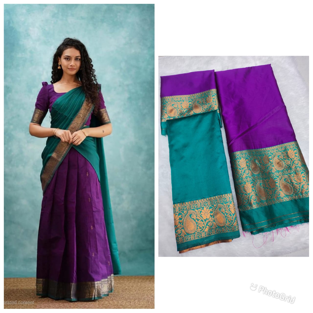 Crafted Light Weight Silk Saree