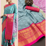 Launching mercerised cotton silk Aura Saree