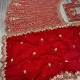 Premium Red Boomer Silk Lehenga