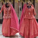 Wonderful Two Tone Top Lehenga