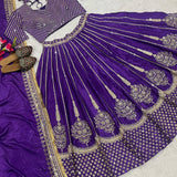 Traditonal Purple Heavy Lehenga Choli
