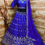 Royalblue Tapeta Silk Lehenga Choli