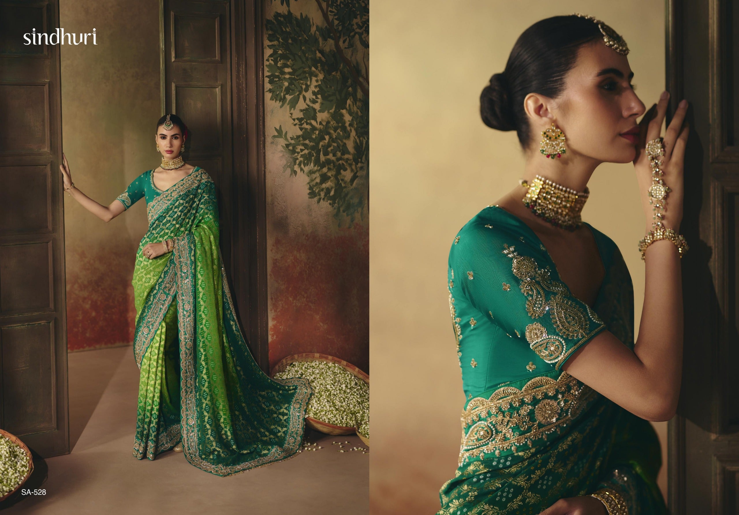 Suhag Wardrobe Bandhej Saree