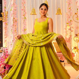 Bollywood Style Silk Anarkali Gown