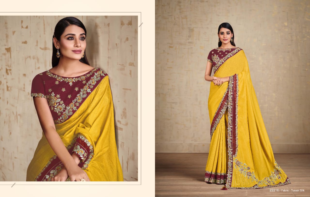 Partywear heavy saree collection